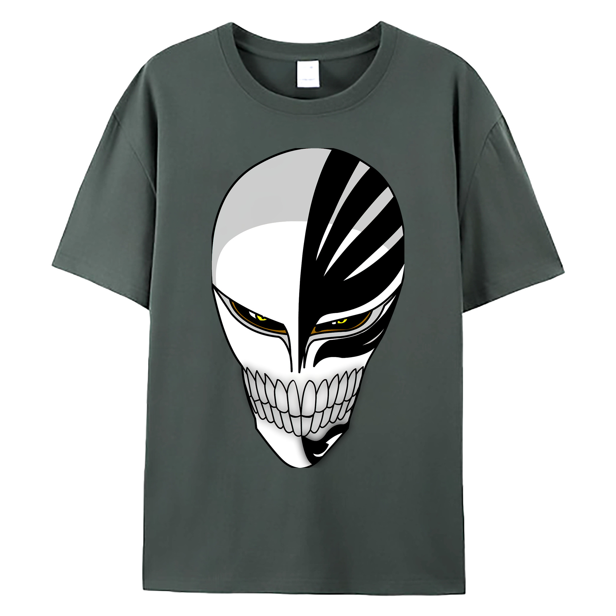 （画像用） ブリーチ 黒崎一護（くろさき いちご）BLEACH Kurosaki Ichigo 綿100％ メンズ半袖Tシャツ｜肌触りやわらか＆通気性